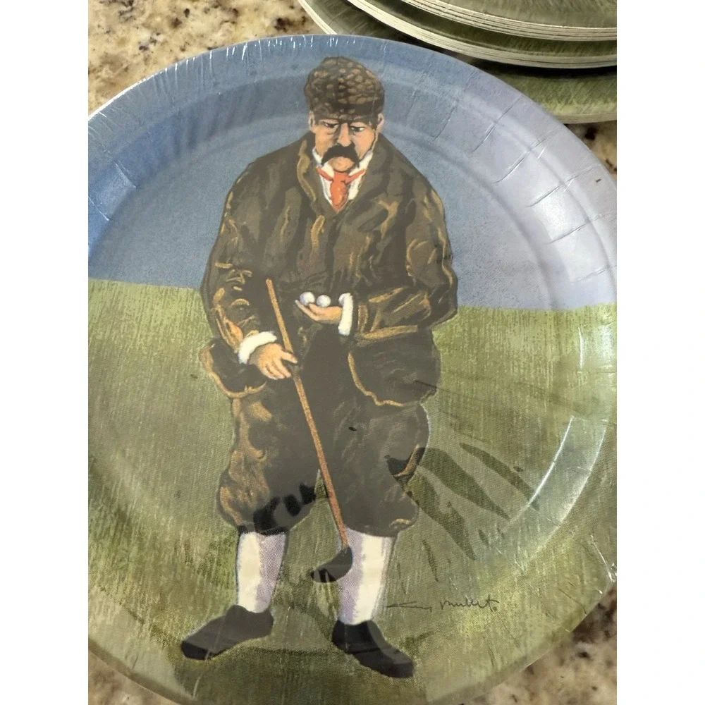 Golf Themed Paper Plates 8&10